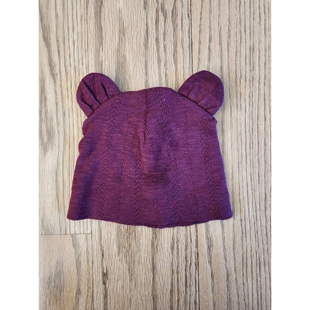 Kate Quinn 18-24M Bear Beanie Truffle Organic Cotton Pointelle EUC